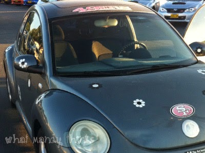 What Mandy Thinks: Image of my former Beetle from the front