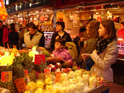 La Boqueria fructe proaspete