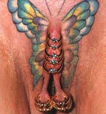 Sexy Tattoo Butterfly Design in Vagina