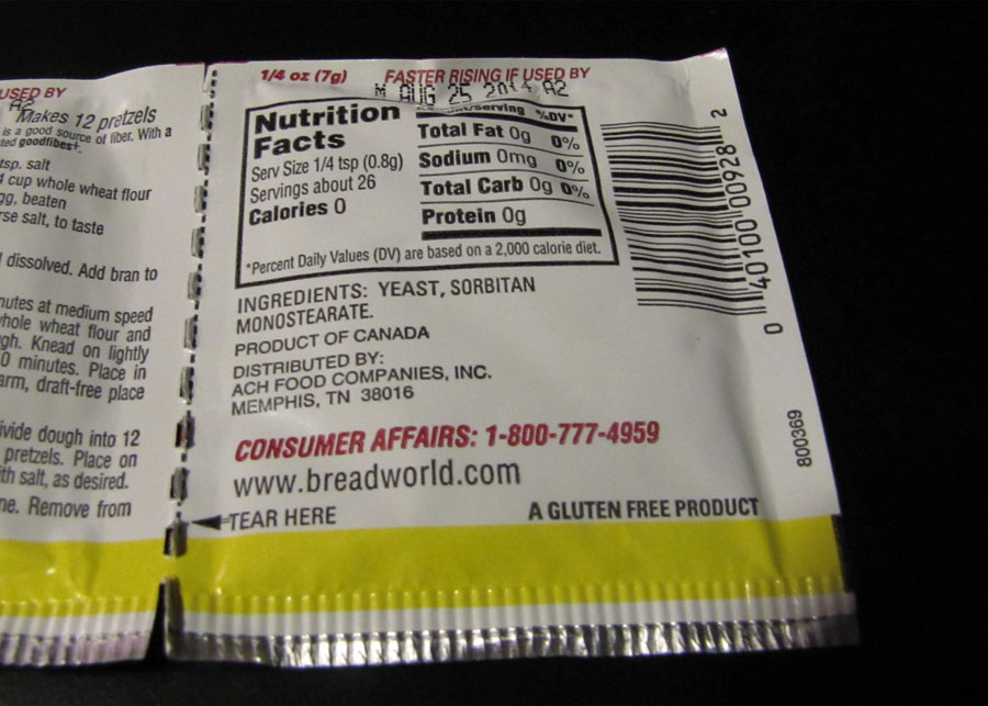 Smells Like Food in Here Fleischmann's Active Dry Yeast