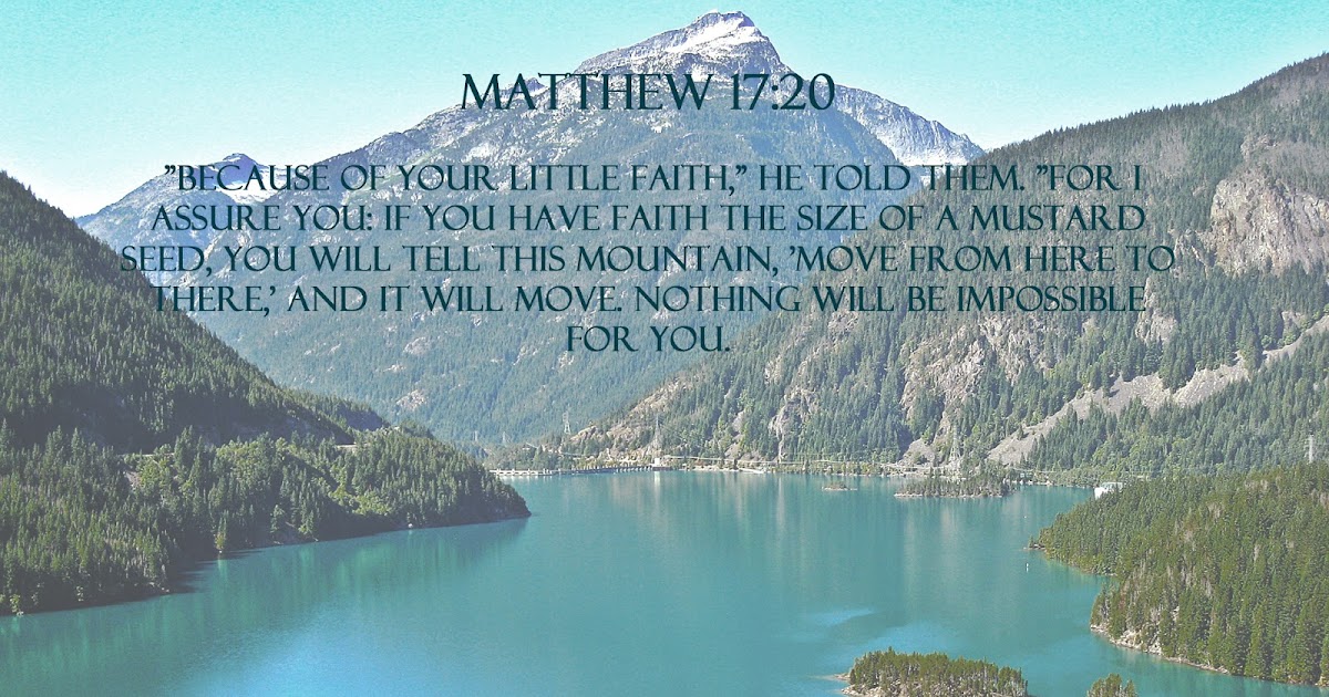 Bible Verse Wallpaper Creations: Matthew 17:20