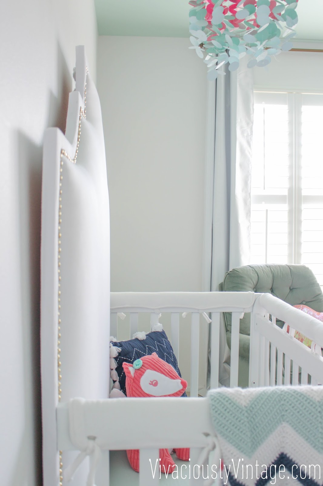 Ansley Designs Diy Upholstered Crib Headboard With Nailhead Trim