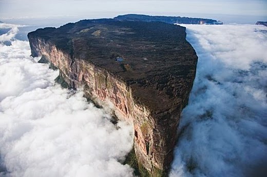 Mount Roraima in Venezuela, Brazil, and Guyana