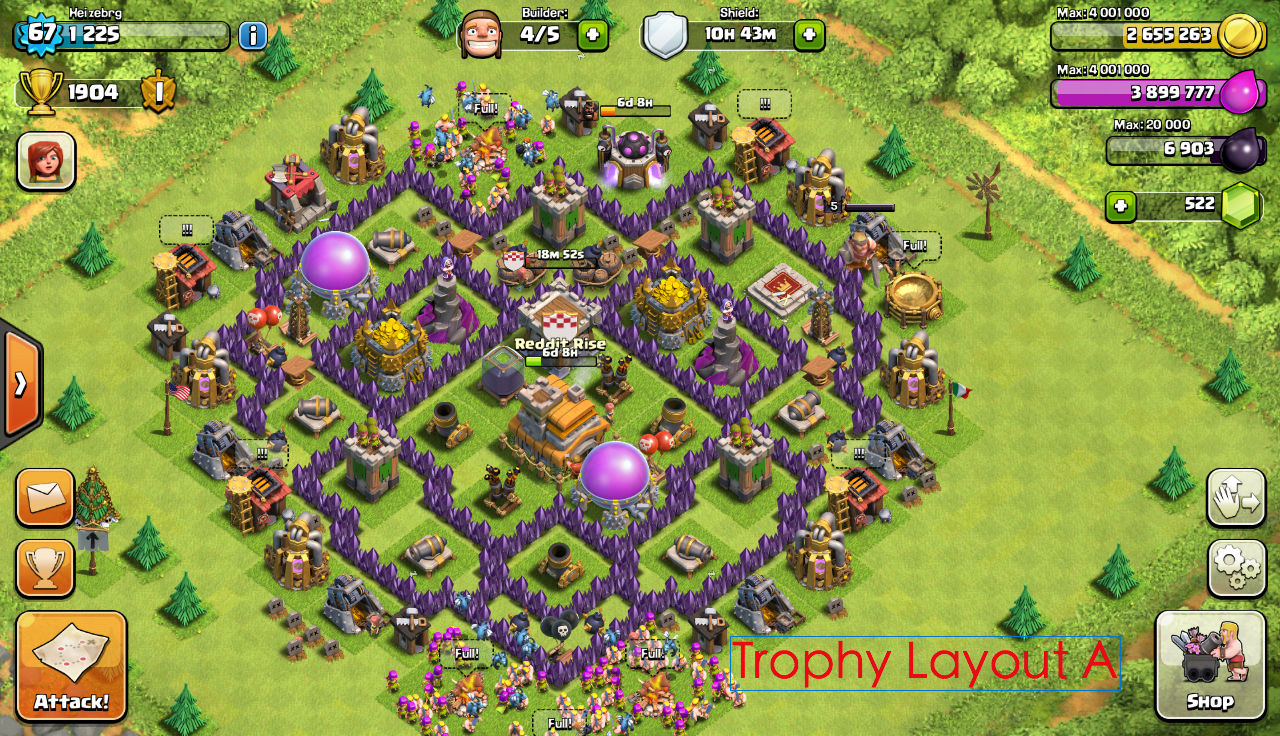 TH7 Farming Base Layouts - Top 1000 | Clash of Clans Tools