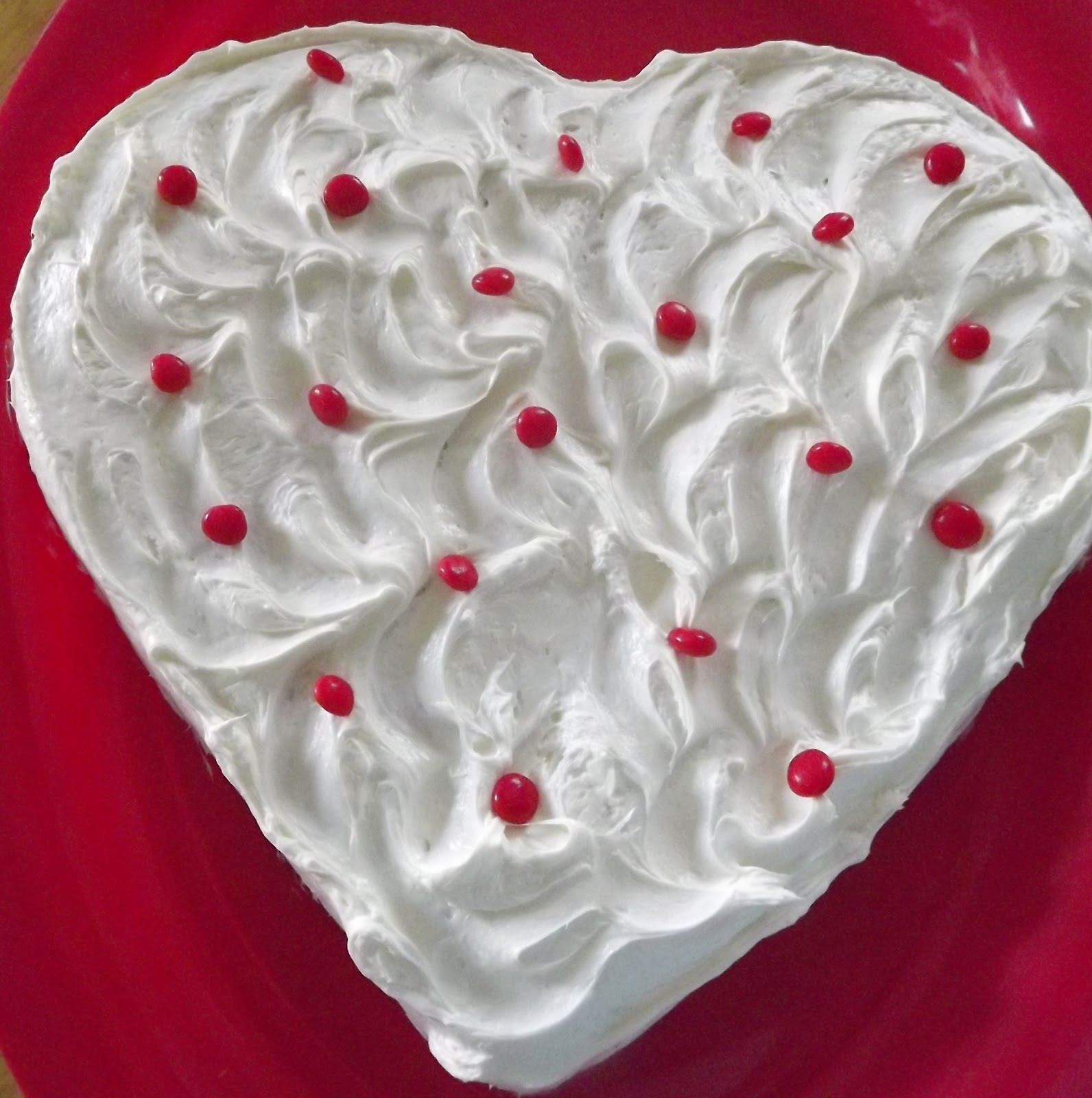 birthday heart cake