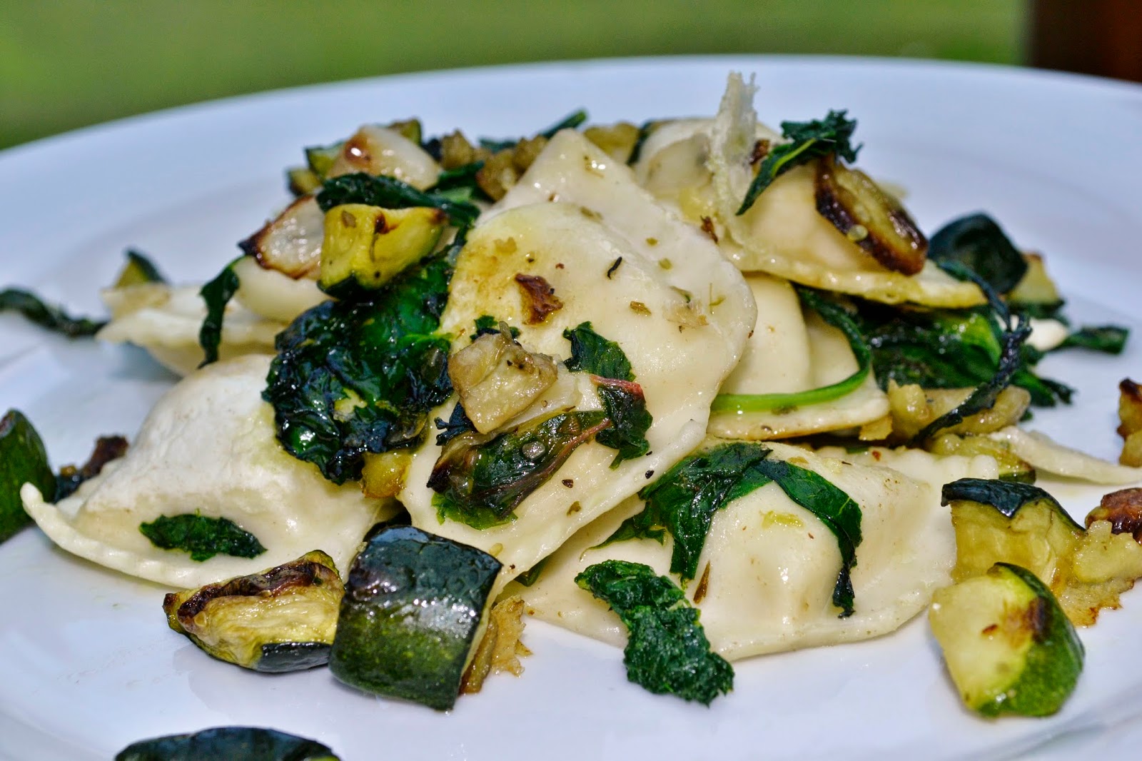 Sweet Morris Ravioli with Roasted Vegetables