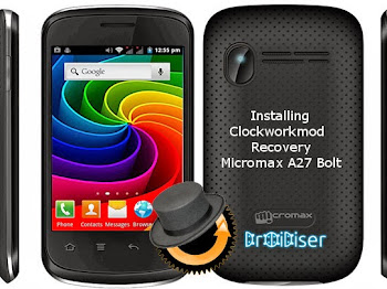 How to install Clockworkmod (CWM) Recovery on Micromax A27 Bolt