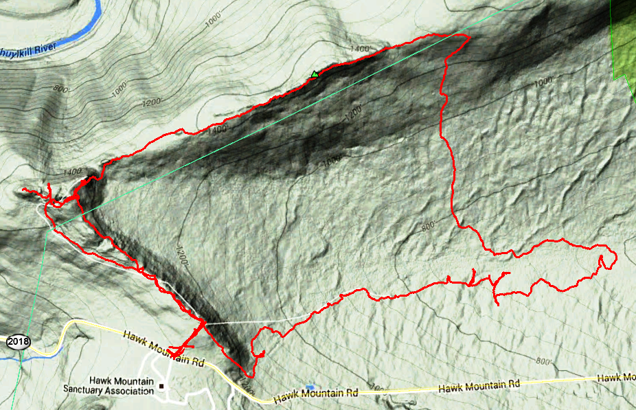 Southeastern PA Hiking Hawk Mountain Sanctuary