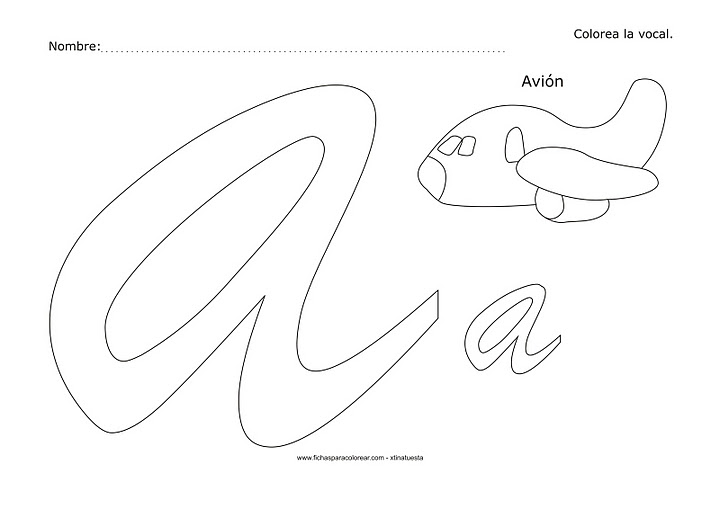 Vaocal A Para Colorear Imagui