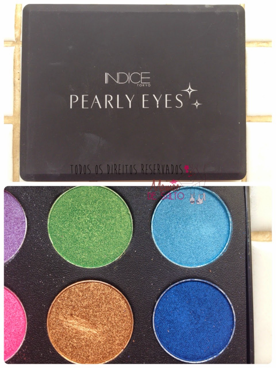 paleta sombras pearly eyes indice tokyo => blog Mamãe de Salto