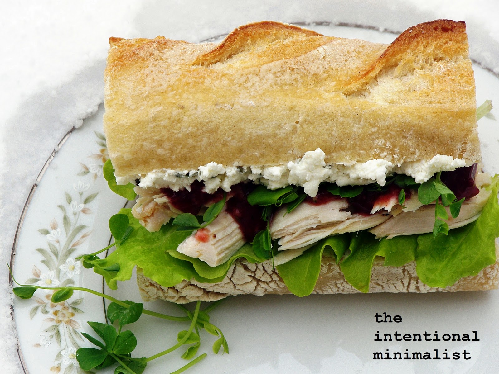 Roasted Chicken Sandwich and Berry Mustard Horseradish Sauce The