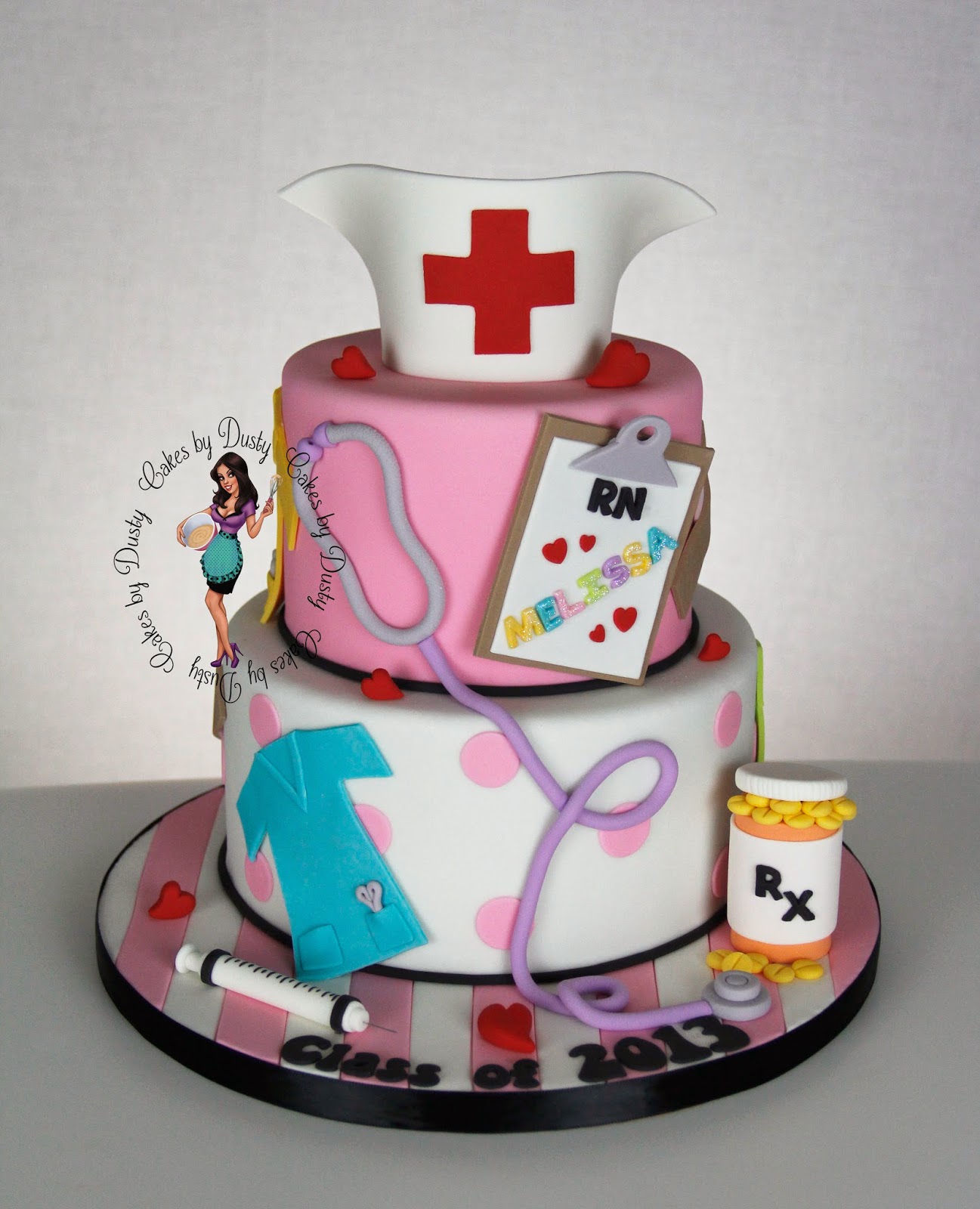 Cakes by Dusty: Melissa's Nurse Grad Cake1297 x 1600