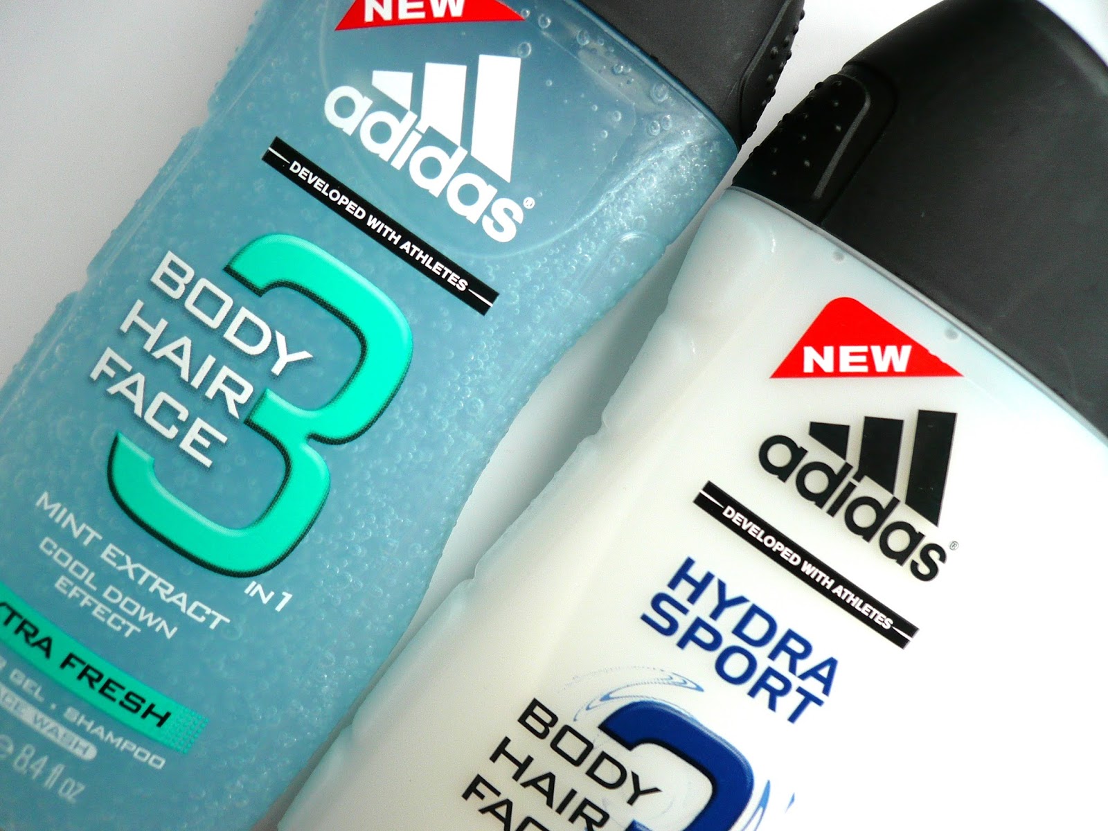 Adidas For Men. Extra Fresh 3 in1 Shower Gel, Shampoo + Face Wash