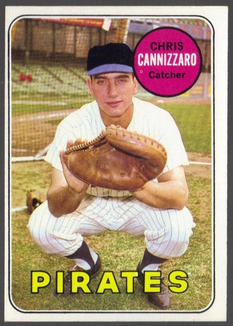 Chris Cannizarro 1969 baseball card (1968 season)
