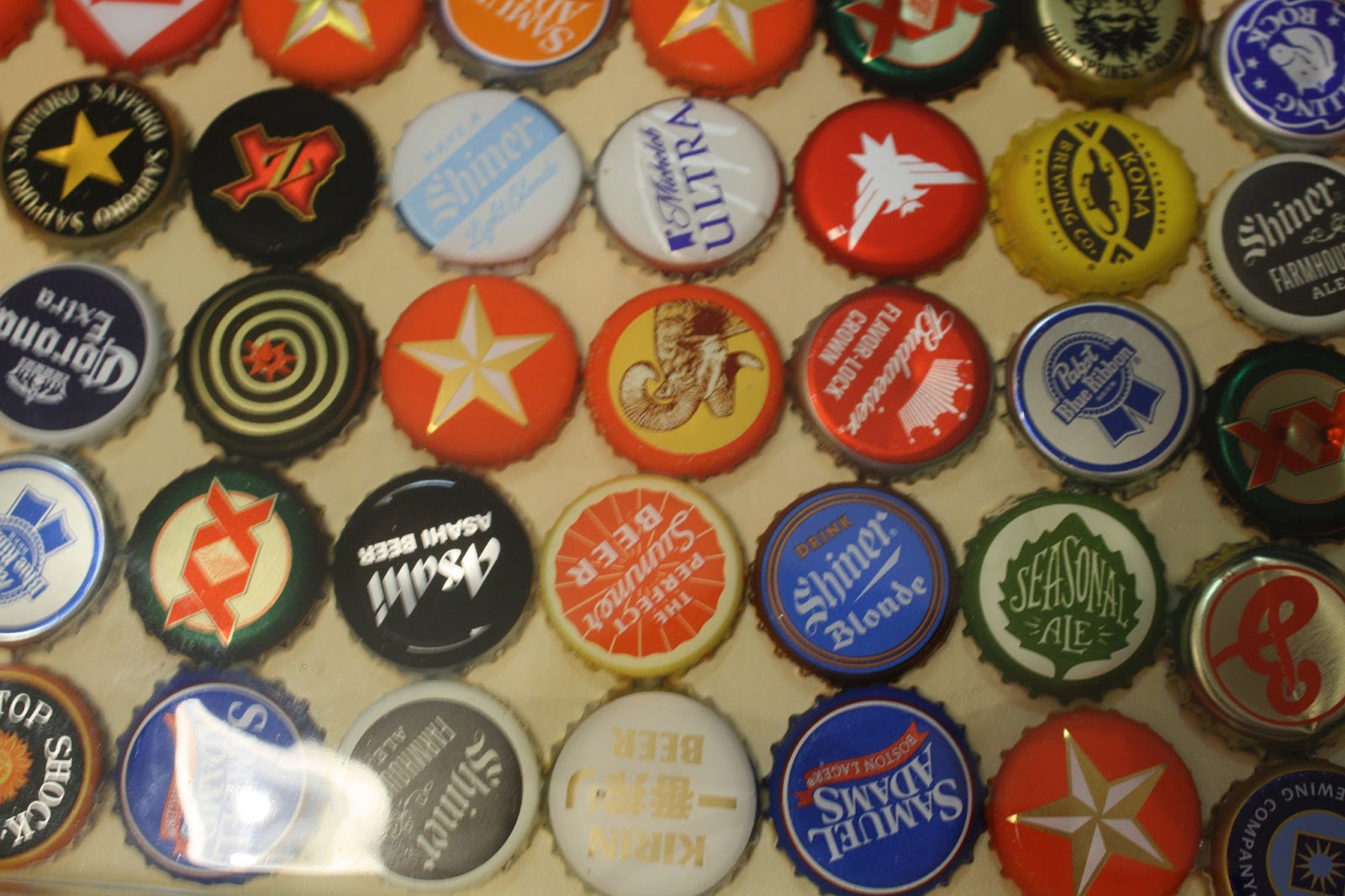 Everything Helvatica Bottle Cap Table Top