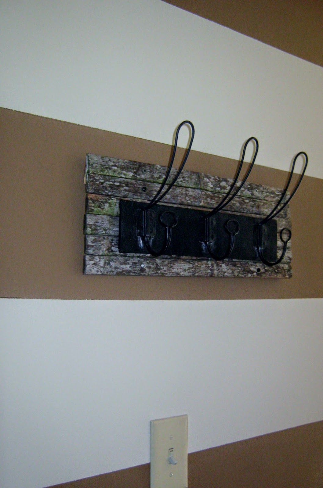 DIY Rustic/ Industrial Coat Rack
