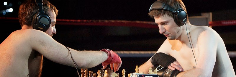 Chessboxing Spectacular Season begins April 12 London Scala Nightclub! ~  Chess Magazine Black and White