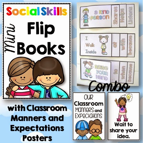 Social Skills Flippy Books with Manners/Expectations Posters COMBO  Developing desired expectations both at the beginning of the year and throughout is a vital foundation in any classroom.  This is great for using as a back to school and a yearlong project.  Social Skills Flippy Books with Manners/Expectations Posters COMBO  Developing desired expectations both at the beginning of the year and throughout is a vital foundation in any classroom.  This is great for using as a back to school and a yearlong project.