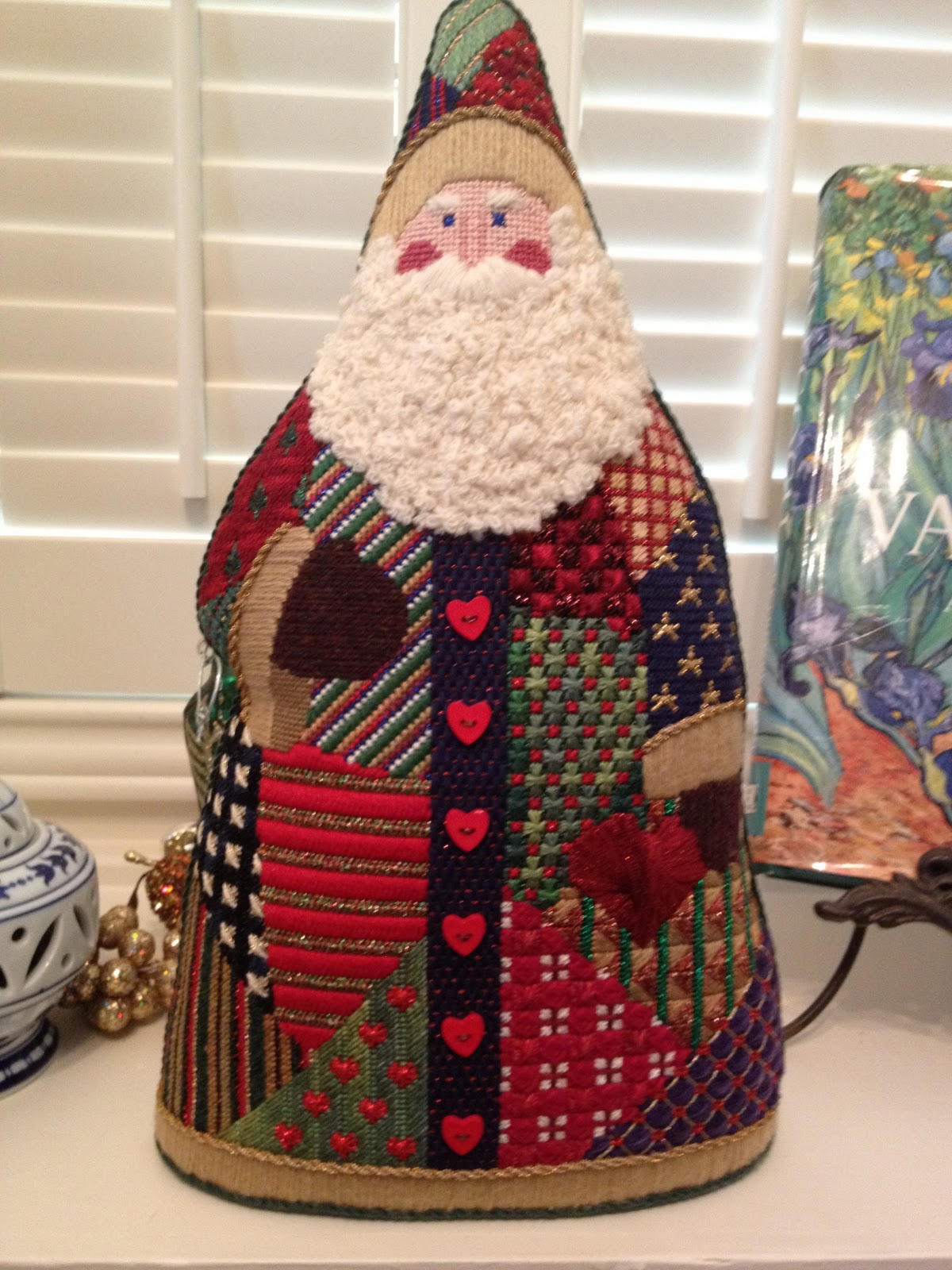 steph's stitching Patchwork Santa