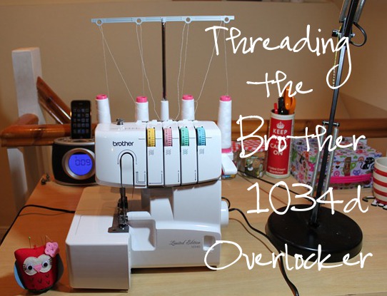 How to thread the Brother 1034d serger