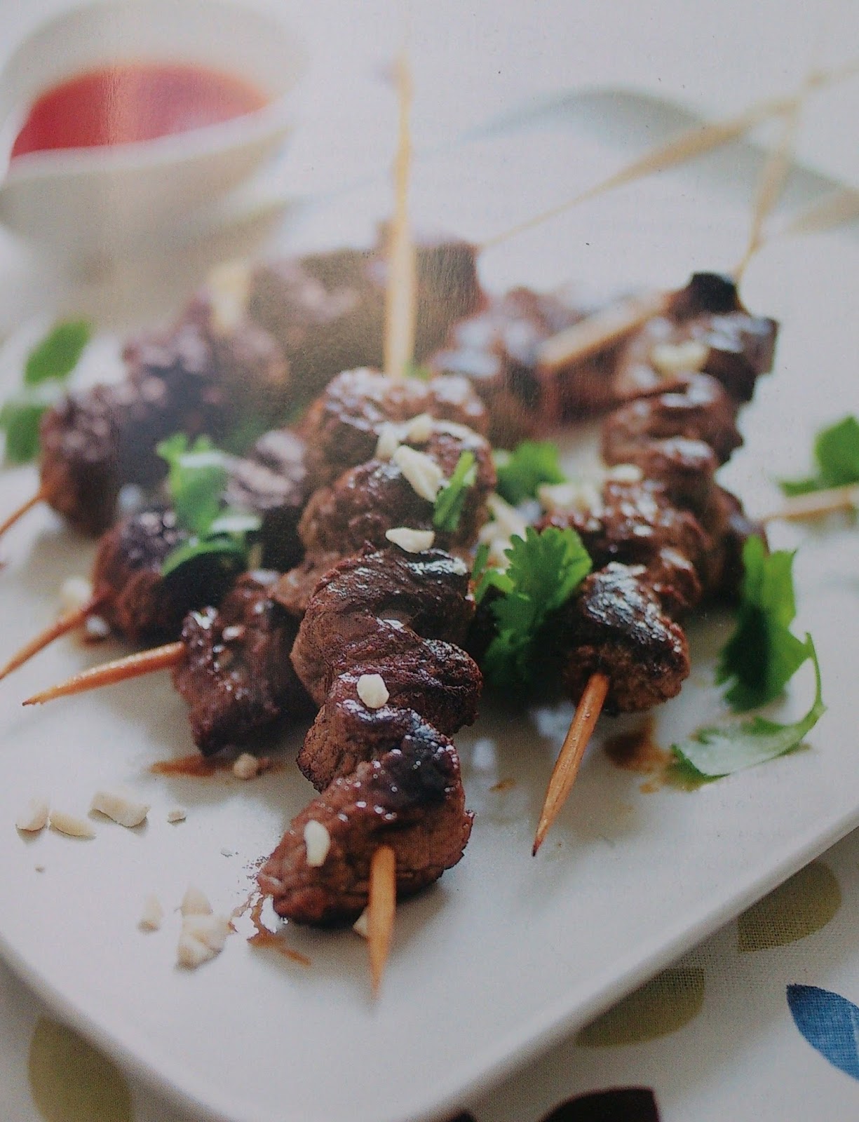 Beef skewers with dipping sauce National Kitchen Recipes