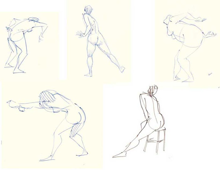 Scribble Line Gesture Drawing : Basic drawing examples of gesture from the web