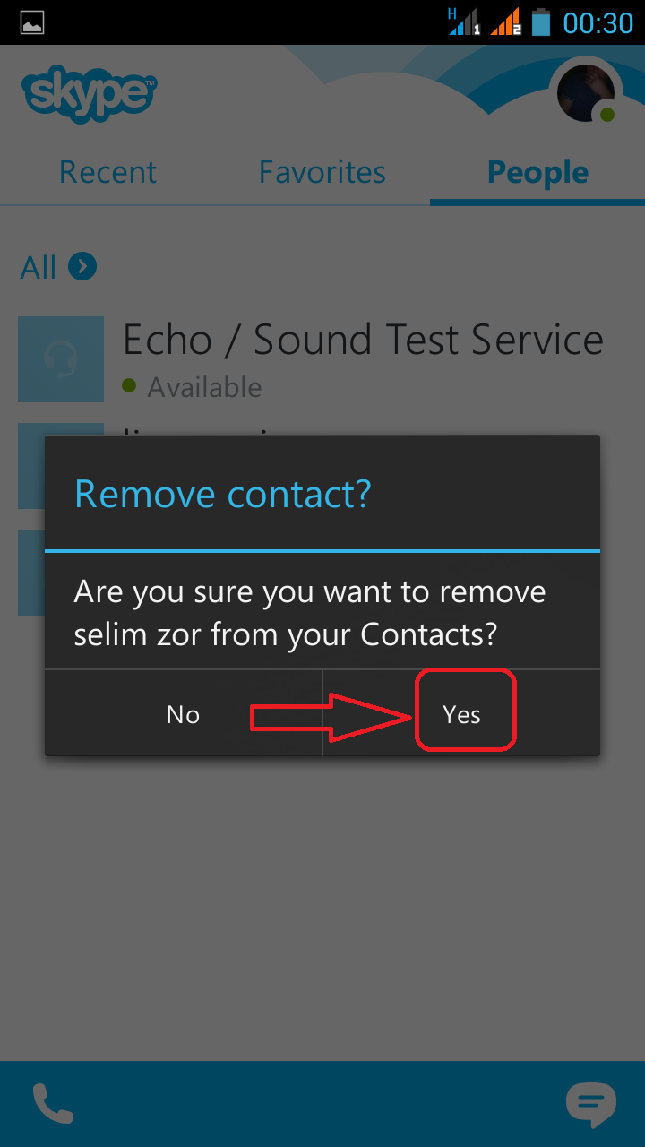 Social Media Help How to delete skype contacts