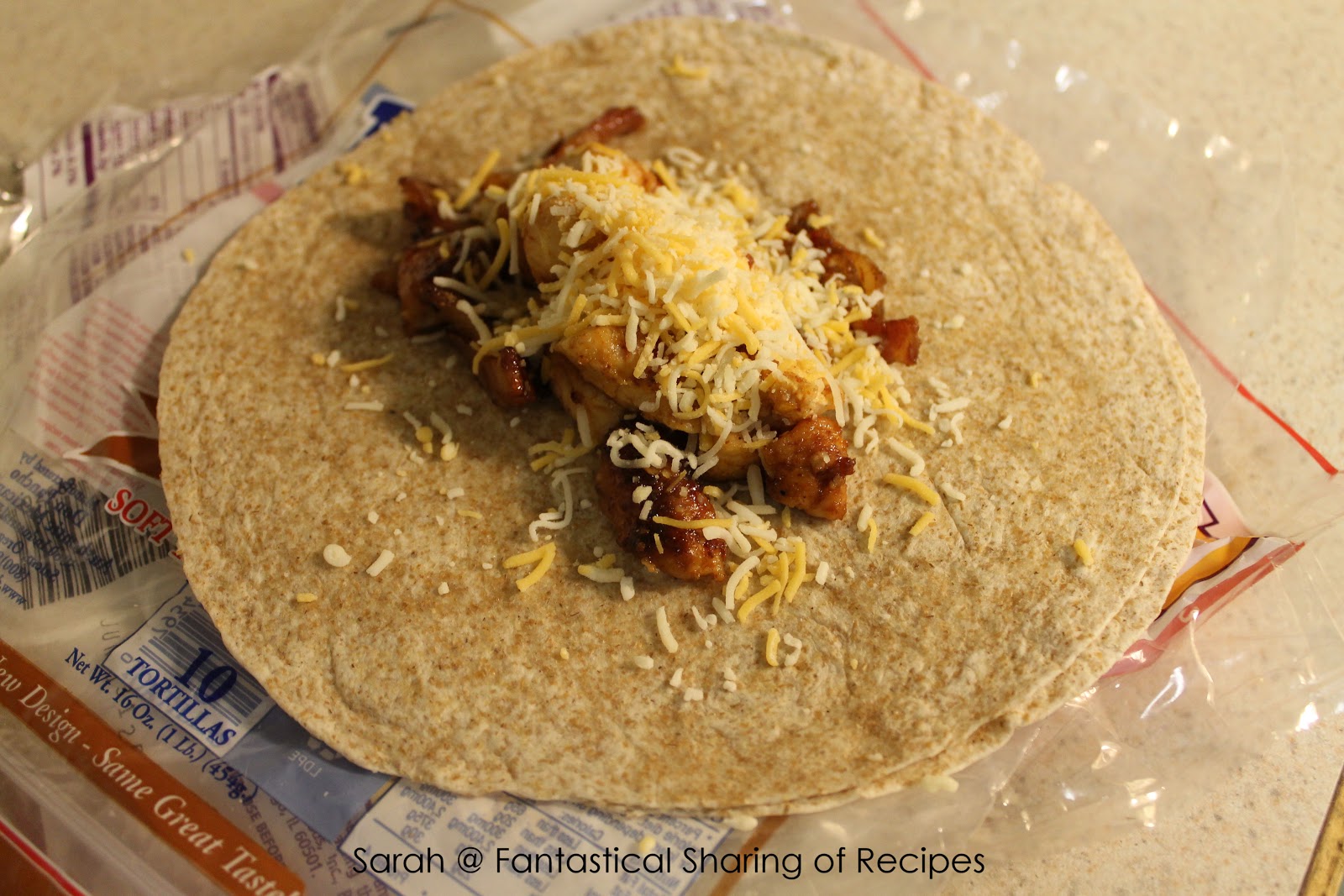 Fantastical Sharing of Recipes: Sweet Chicken Bacon Wraps