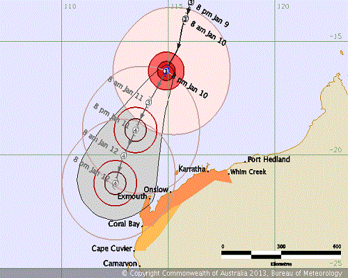 Tropical_cyclone_Narelle_forecast_map