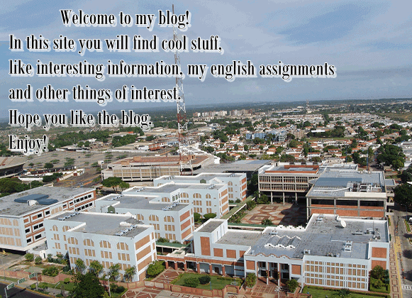 Welcome to my blog: Assignments From English Class