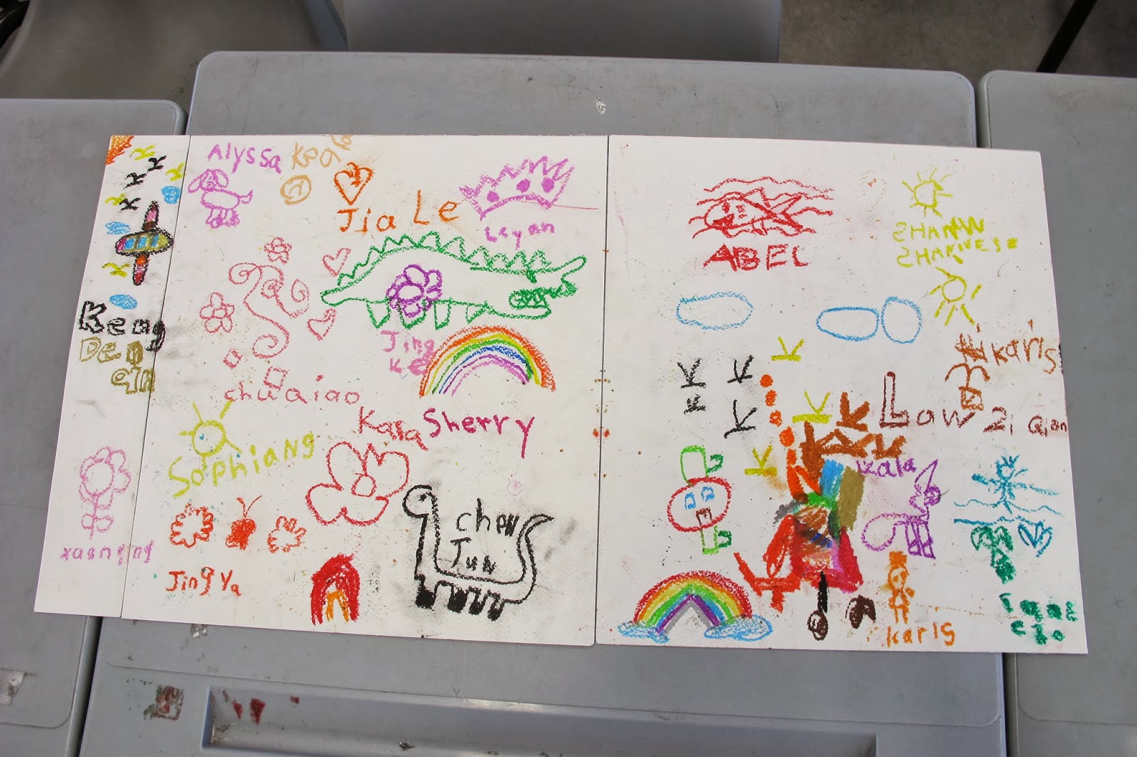 ALL YOU NEED TO KNOW ABOUT A CHILDCARE CENTRE Giant artwork done with