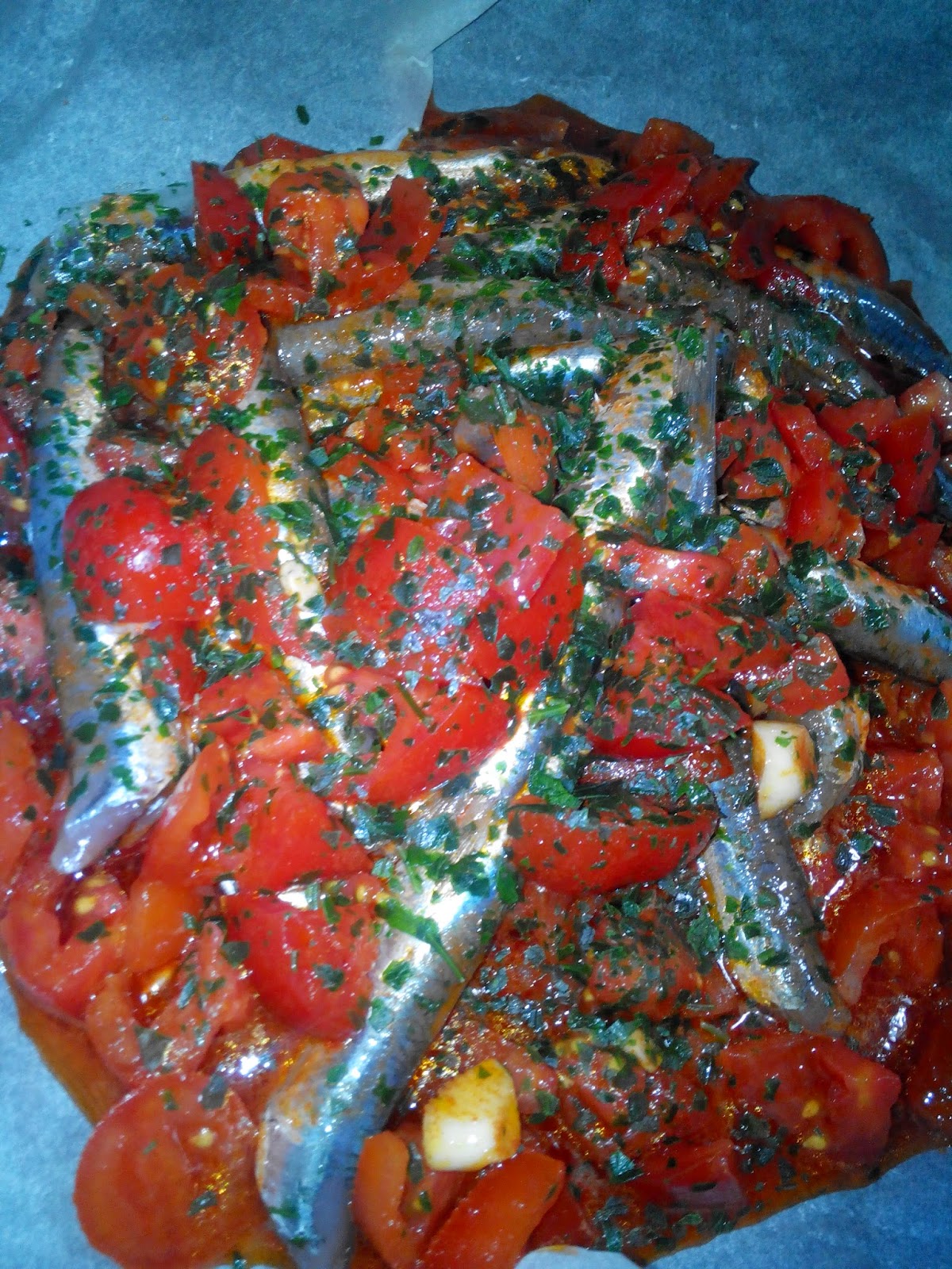 Pesce Azzurro Mascolino Al Pomodoro Blue Fish In Tomato Sauce