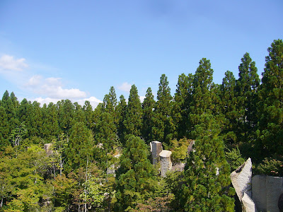 京都府・けいはんな記念公園 水景園 観月橋から見た風景