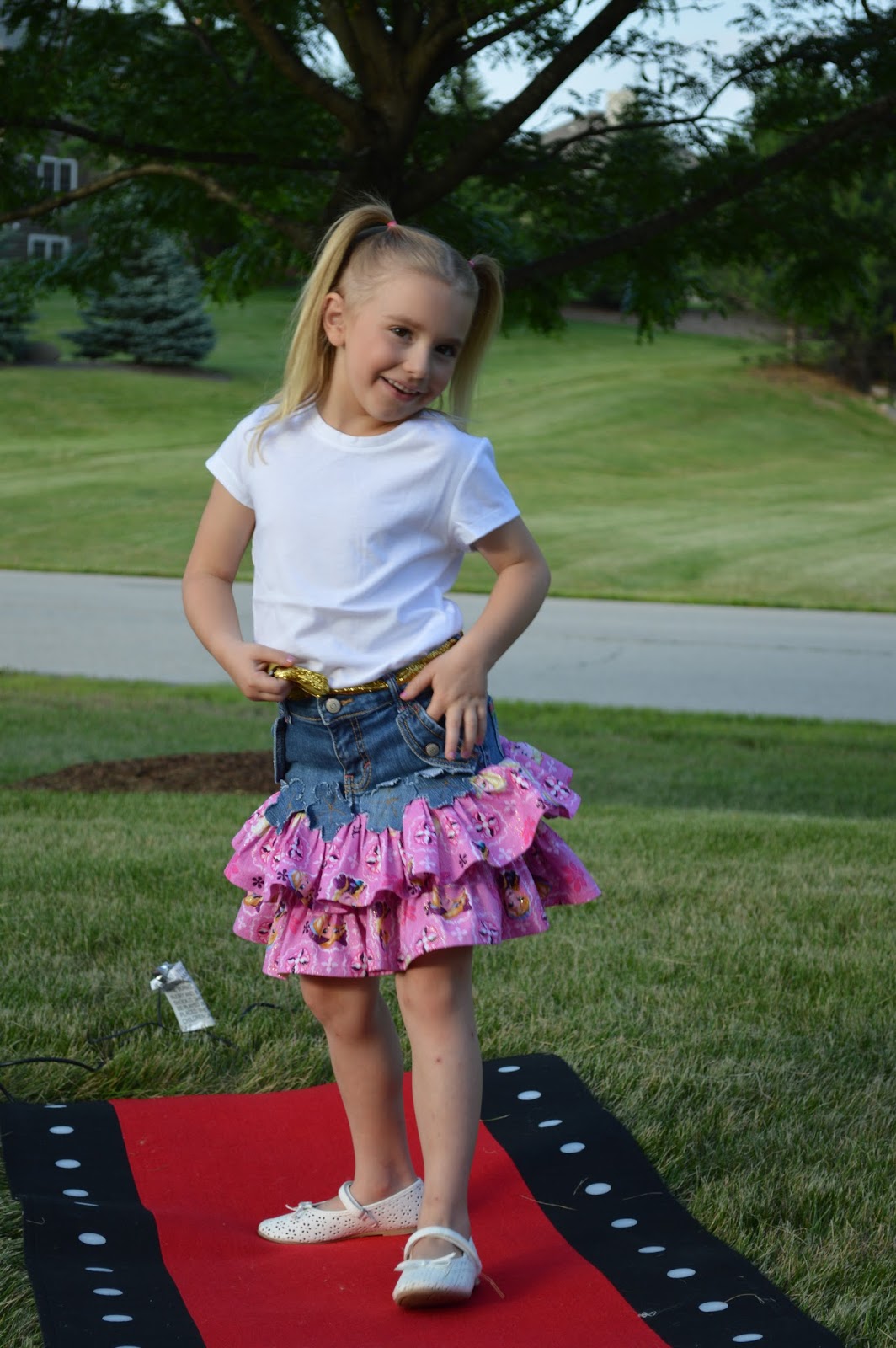 Sew Much To Give Ruffled Jean Skirt for "Skirting the Issue"