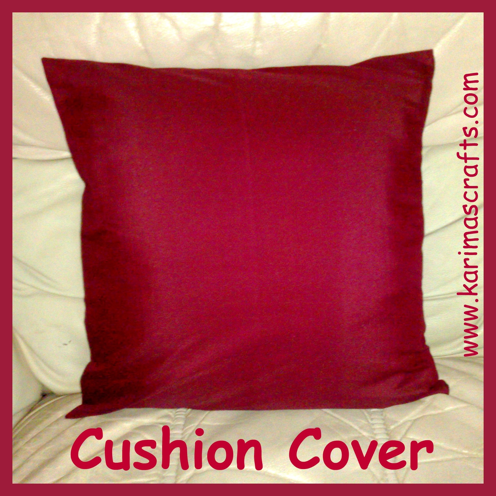 Karima's Crafts Quick Envelope Cushion Tutorial