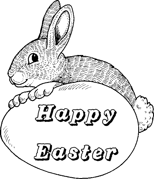 coloring pages easter disney. Happy Easter of Bunny Coloring