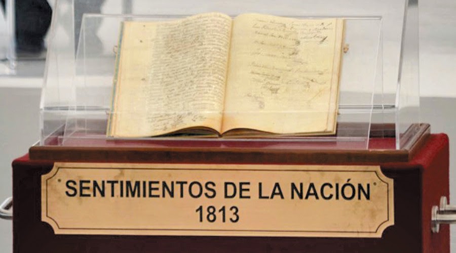 José María Morelos Y Pavón Sentimientos de la nación