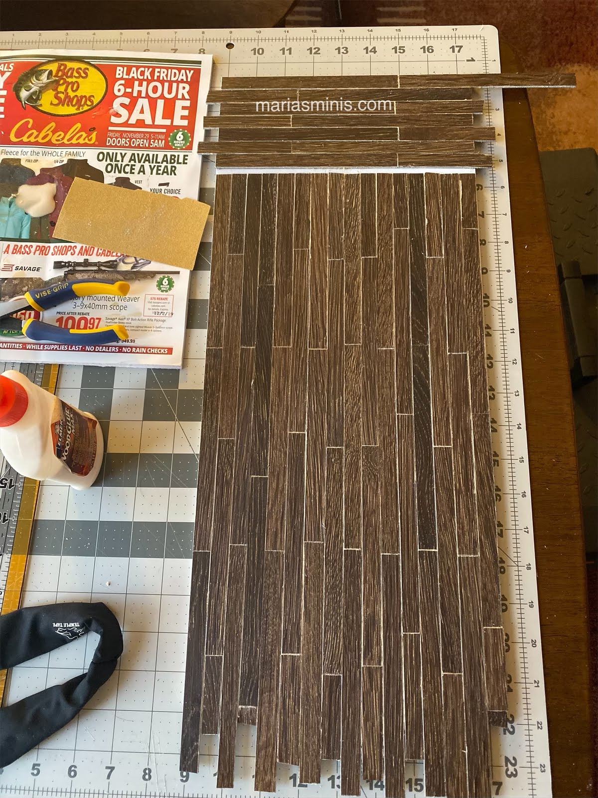 Dollhouse Flooring From Actual Vinyl Flooring