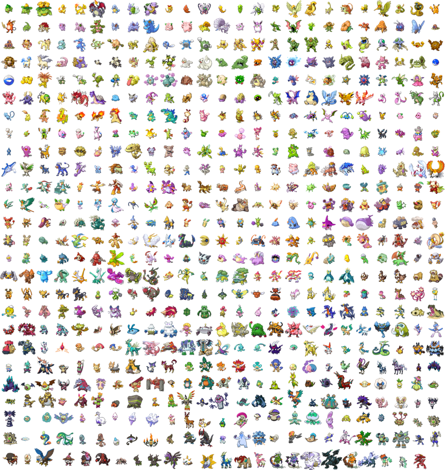 Chart Of Shiny Pokemon