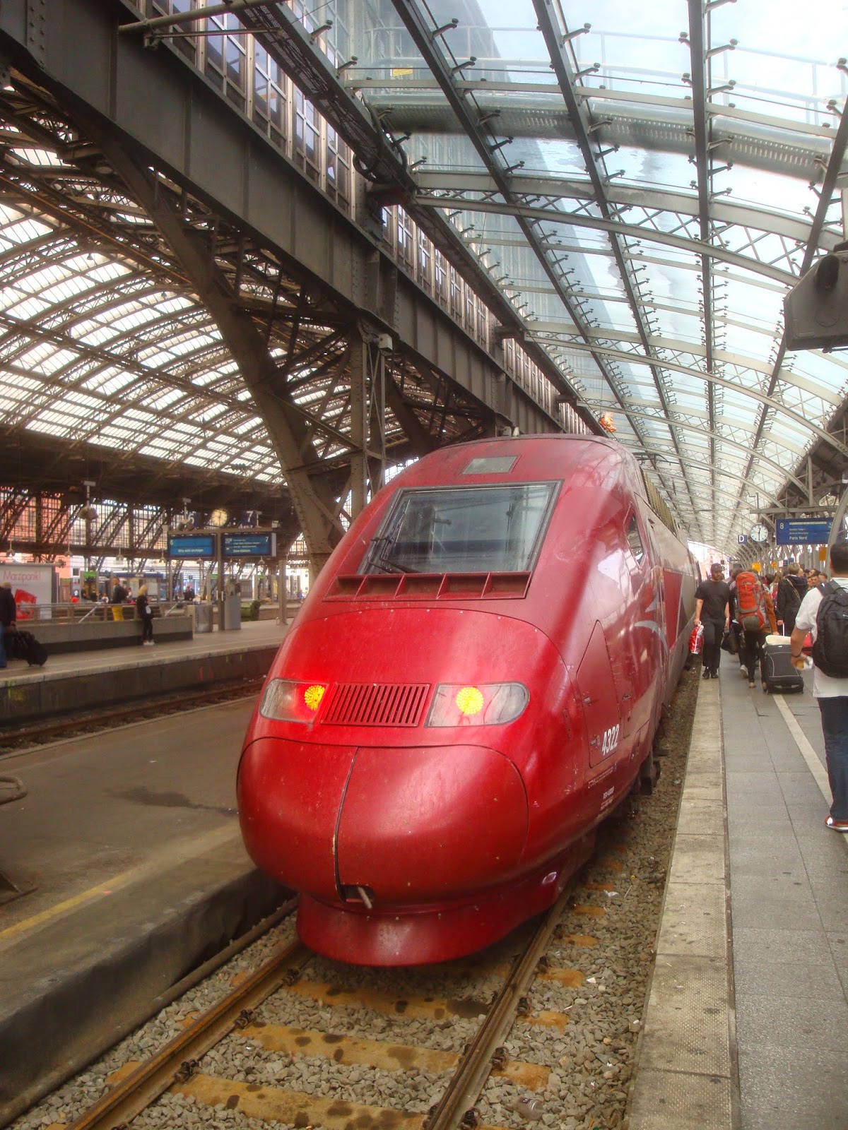 Taking the Train Home Cologne to Brussels (approx 213km)
