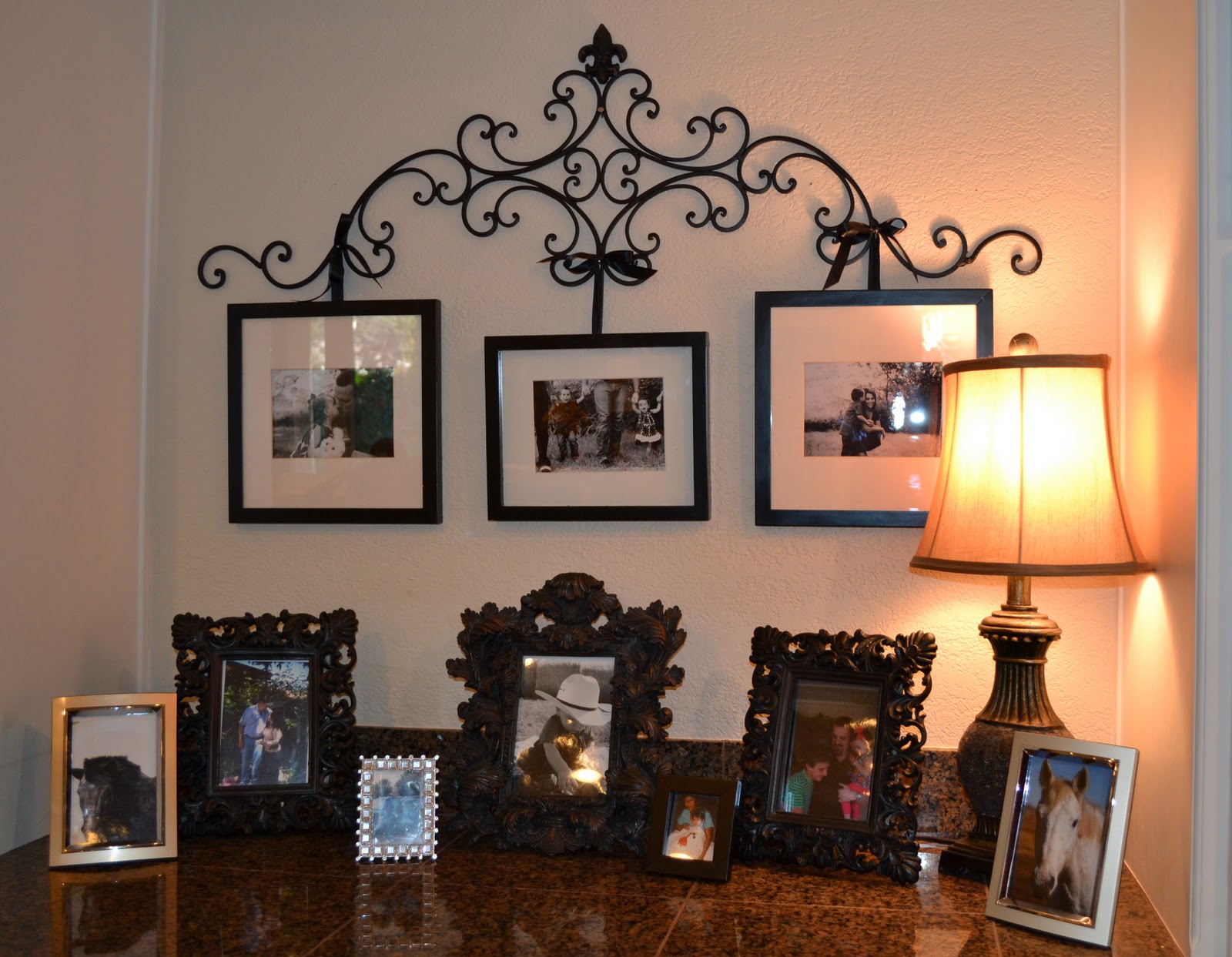 Therapy. Everyone needs some. DIY Wrought Iron Picture Hanger with