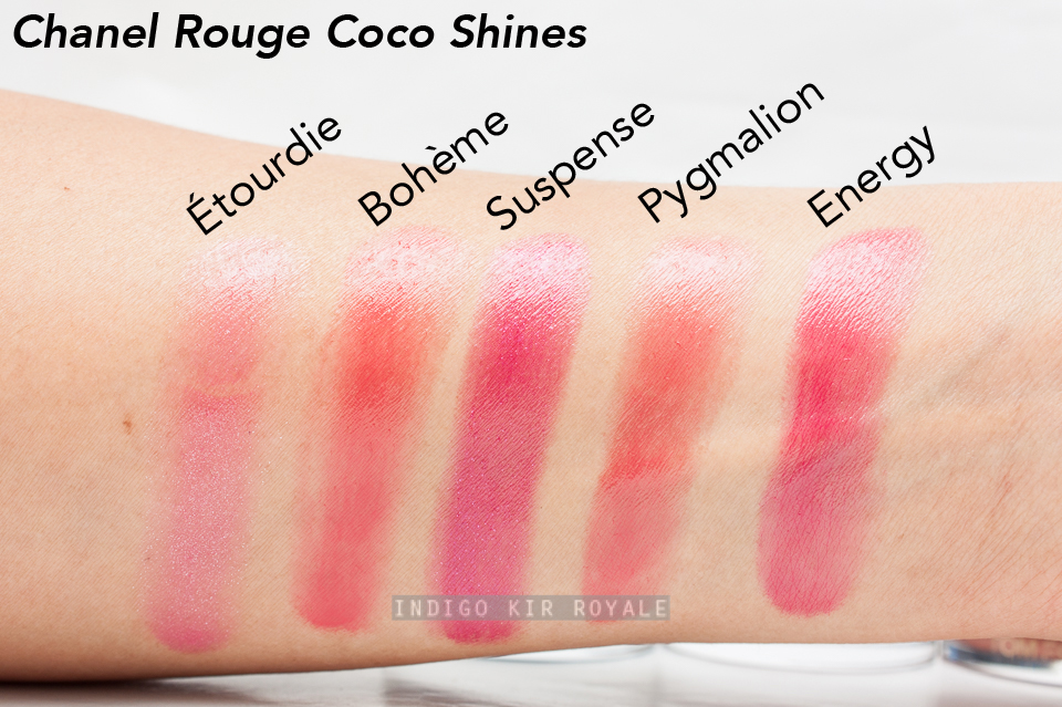 Review & Swatches: Chanel Rouge Coco Shine in Bonheur