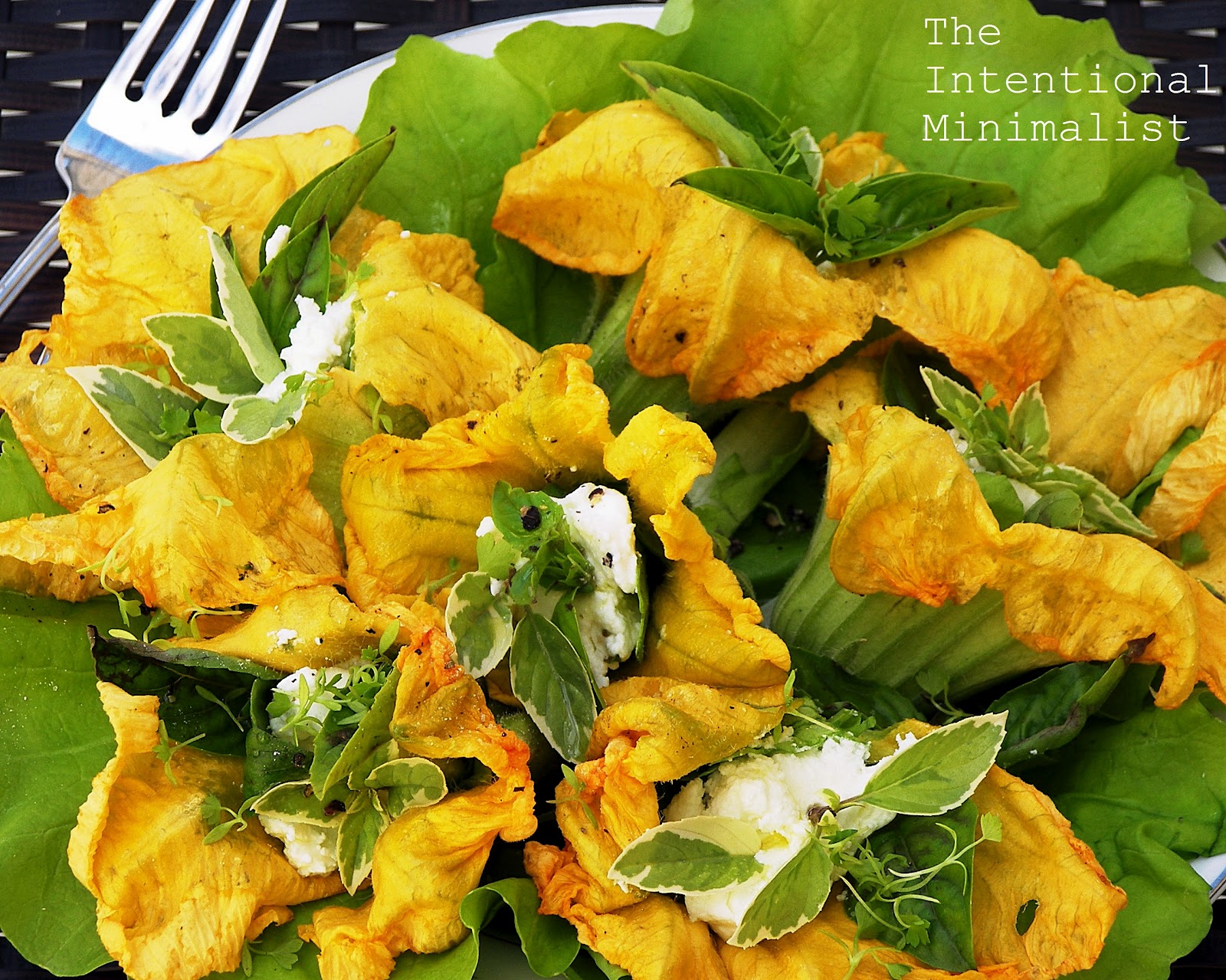 Stuffed Squash Blossoms The Intentional Minimalist