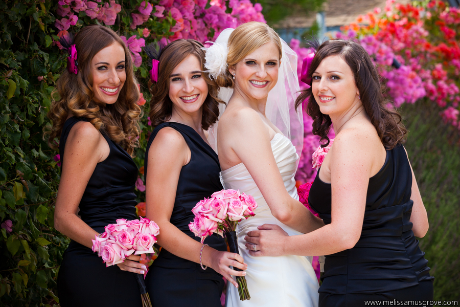 Pink Black And White Wedding La Fete Weddings