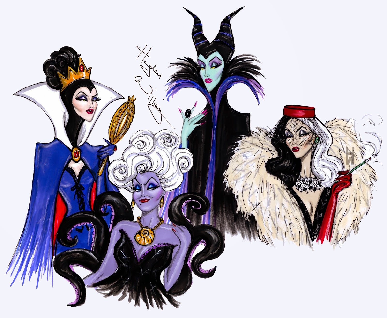 Download Hayden Williams Fashion Illustrations: The Disney Villains ...