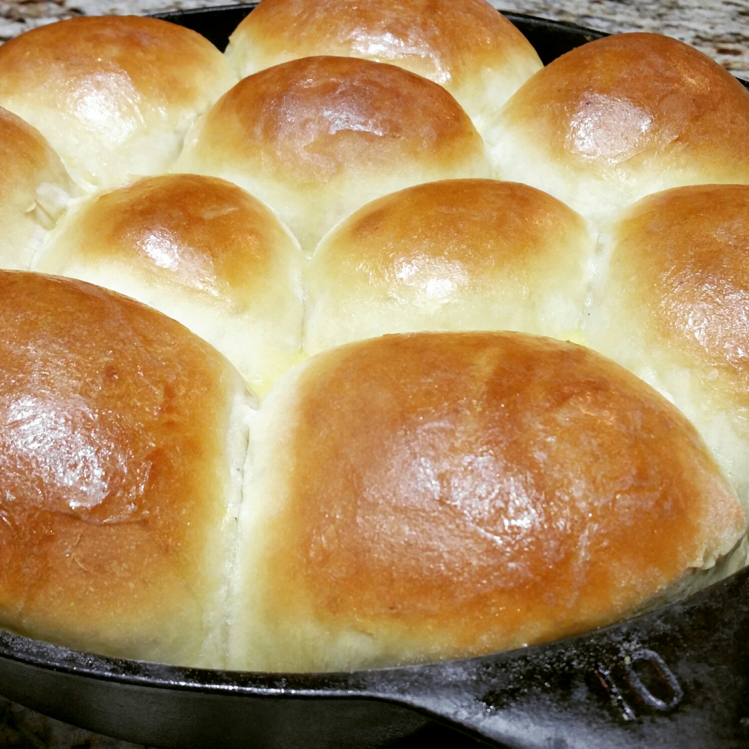 Mika's Pantry Cast Iron Skillet Parker House Rolls