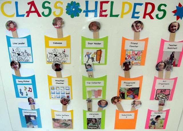 Kindergarten Helpers Chart