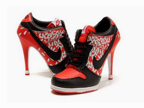 red nike heels