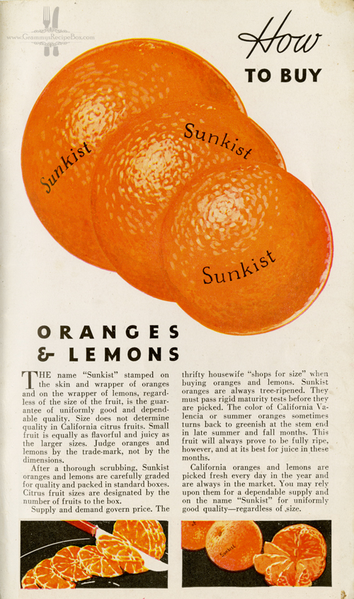 Grammy's Recipe Box Oranges, poranges... who says there ain't no rhyme