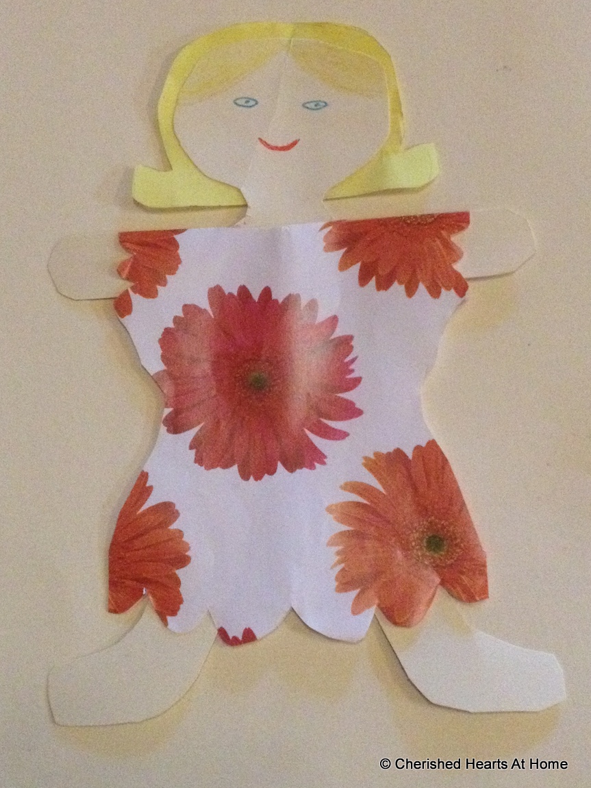 Cherished Hearts At Home Our Homemade Paper Dolls tutorial